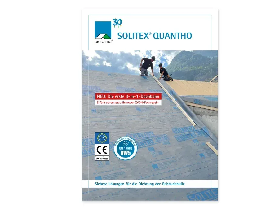 Titelseite: QUANTHO Folder (pro clima)